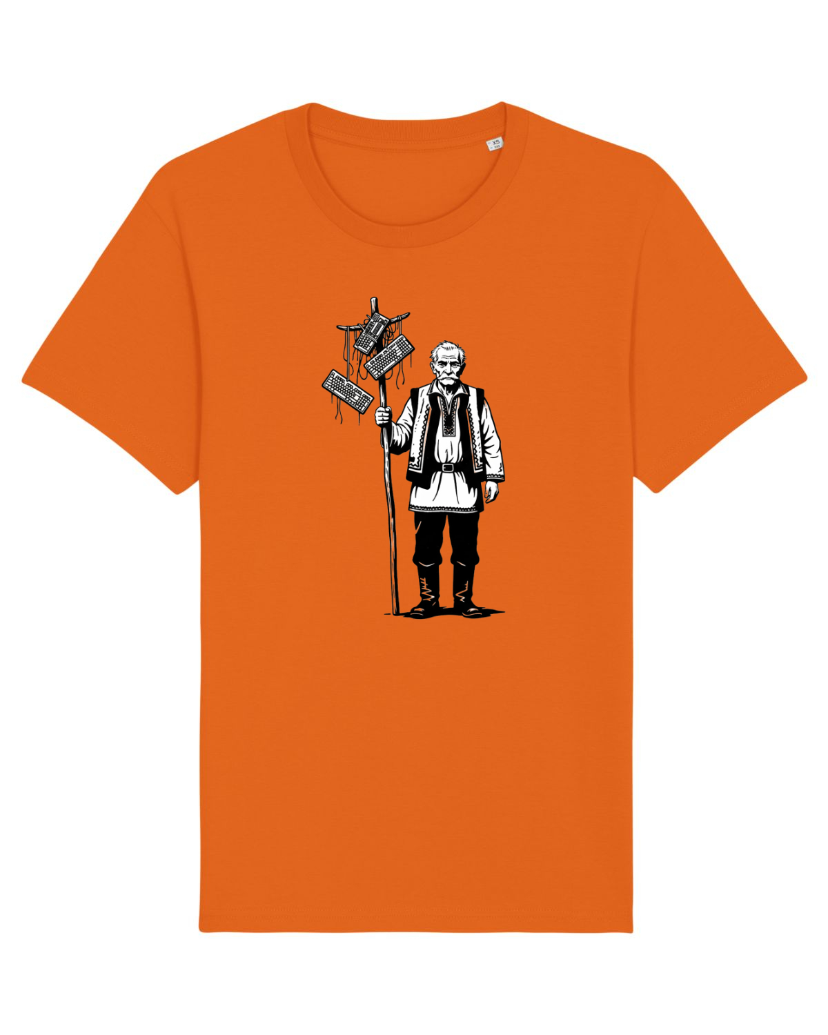 Tricou mânecă scurtă Unisex Rocker Bright Orange