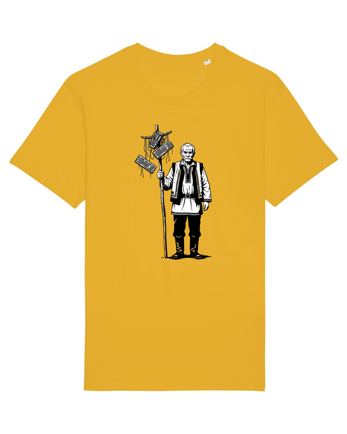 Tricou mânecă scurtă Unisex Rocker Spectra Yellow