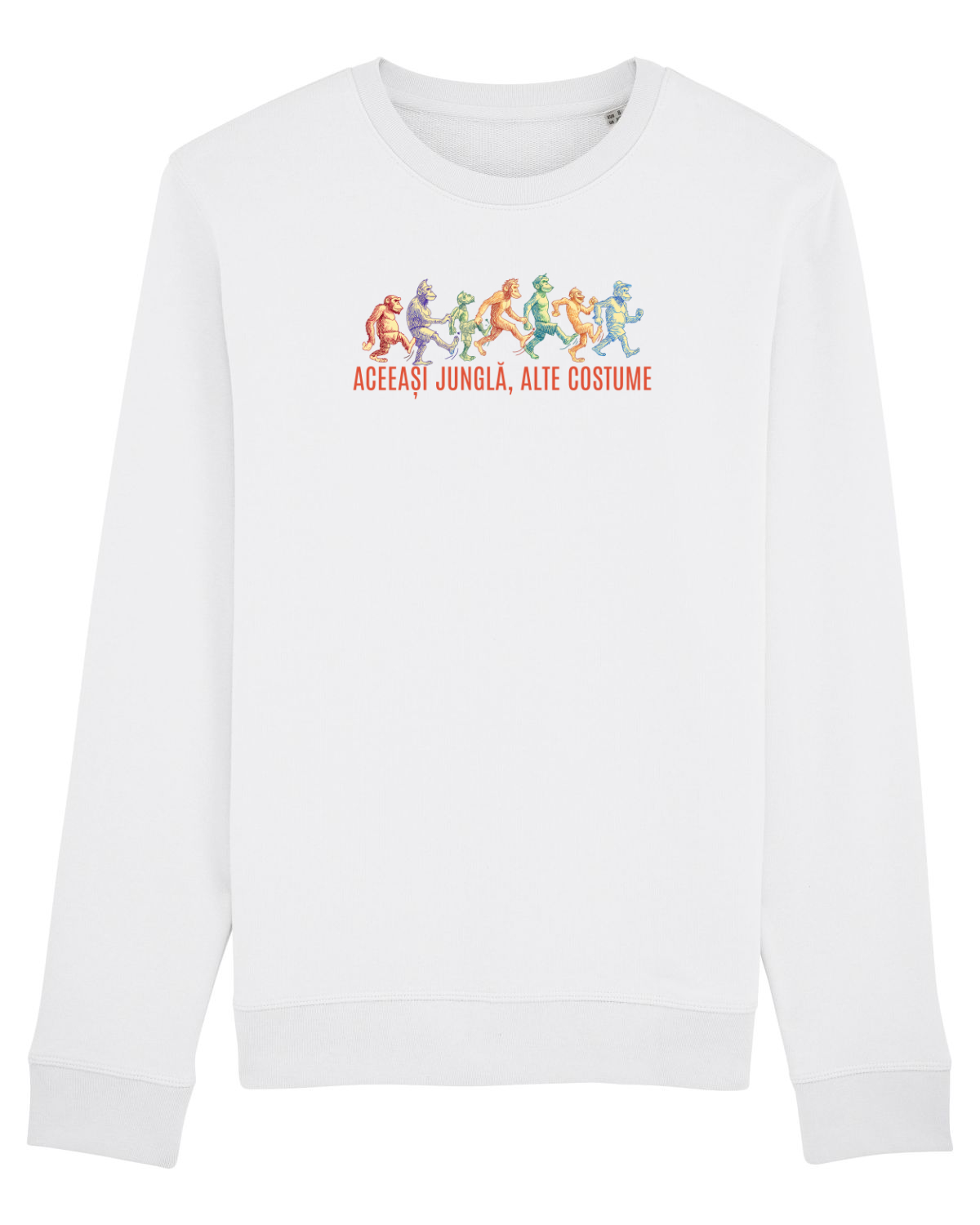 Bluză mânecă lungă Unisex Rise White