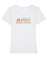 SAME JUNGLE, DIFFERENT OUTFIT  - maimute Tricou mânecă scurtă guler larg fitted Damă Expresser