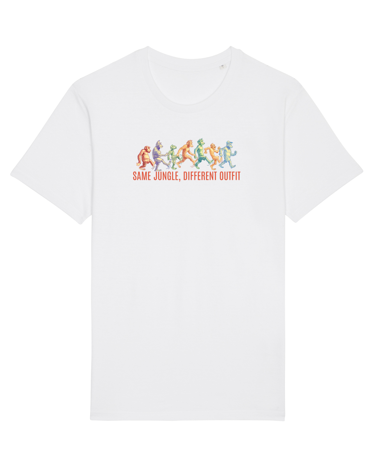 Tricou mânecă scurtă Unisex Rocker White
