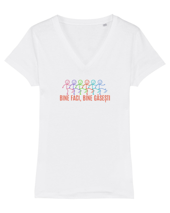BINE FACI, BINE GASESTI - omuleti stick figure kicking a** White