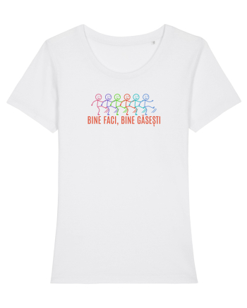 BINE FACI, BINE GASESTI - omuleti stick figure kicking a** White
