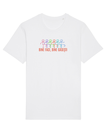 BINE FACI, BINE GASESTI - omuleti stick figure kicking a** White