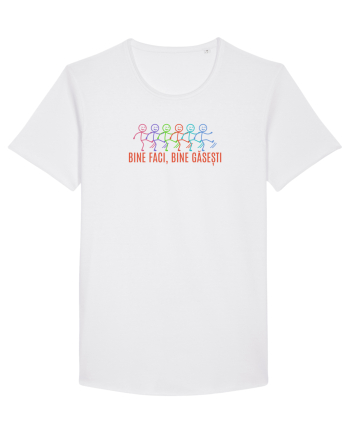 BINE FACI, BINE GASESTI - omuleti stick figure kicking a** White