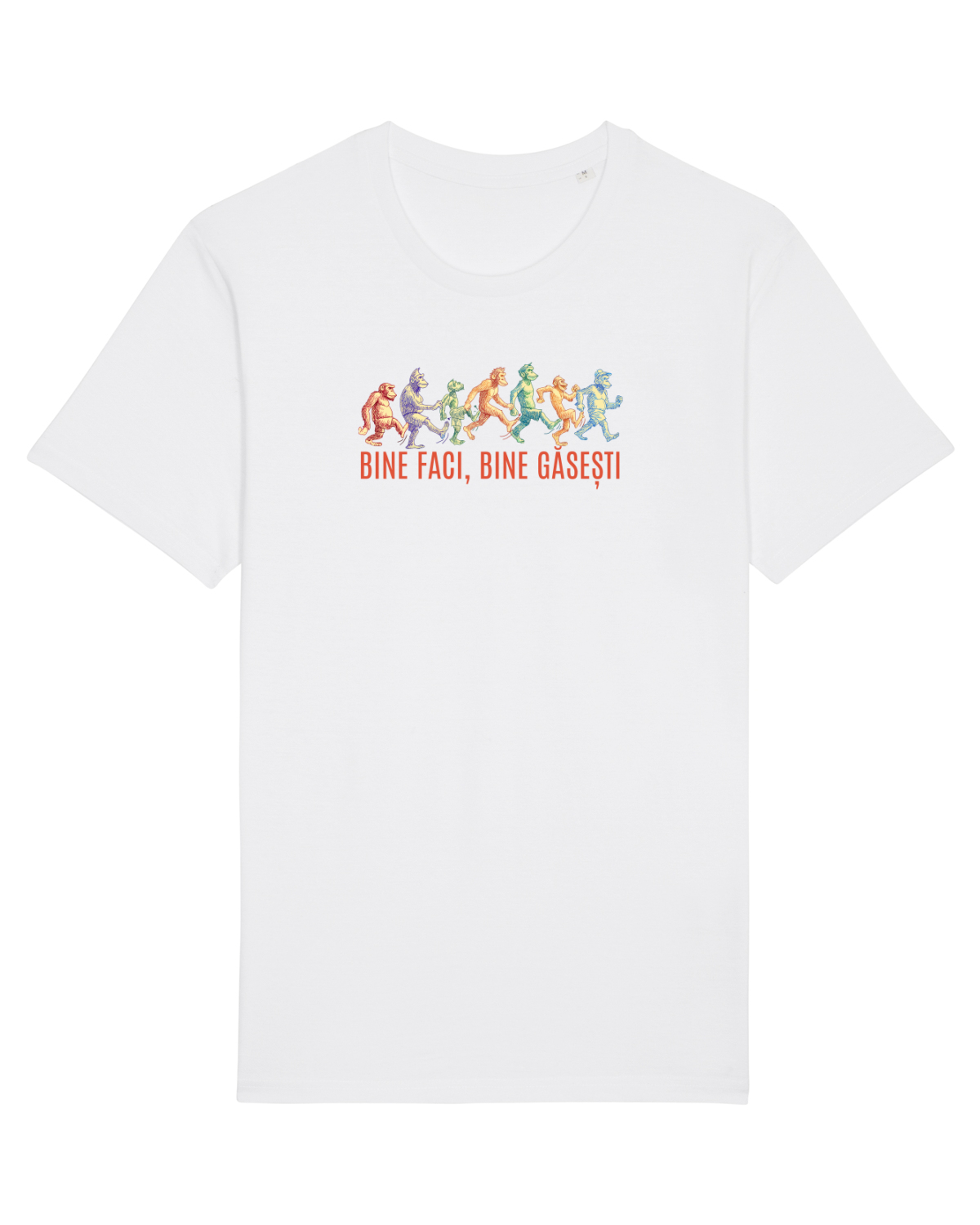 Tricou mânecă scurtă Unisex Rocker White
