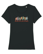 MAI BINE SA DAI DECAT SA PRIMESTI  - maimute kicking a** Tricou mânecă scurtă guler larg fitted Damă Expresser