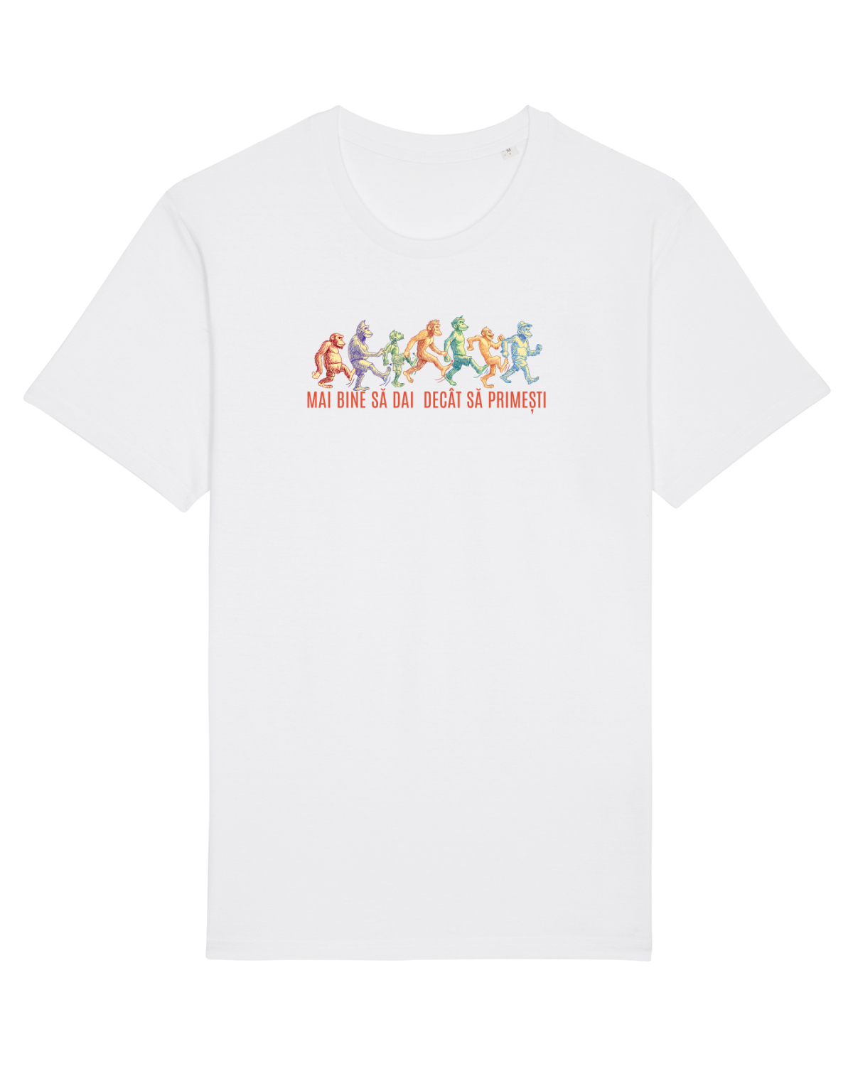 Tricou mânecă scurtă Unisex Rocker White