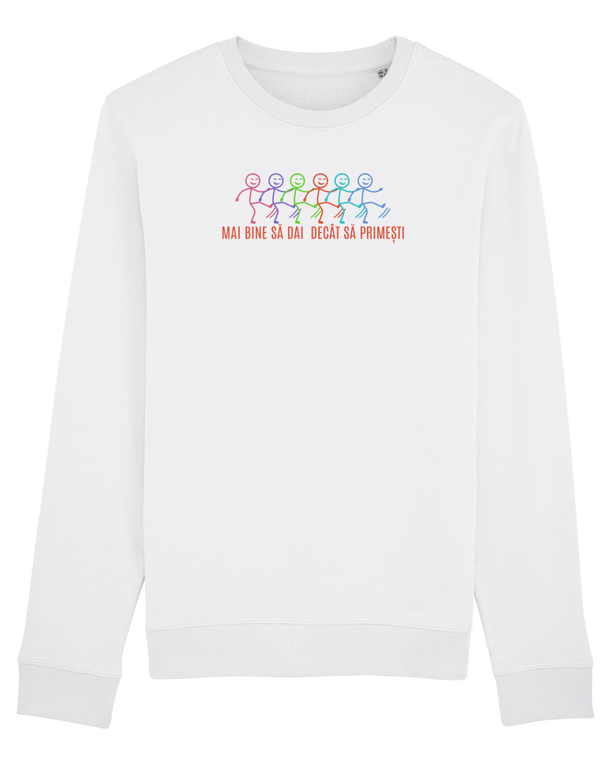 Bluză mânecă lungă Unisex Rise White