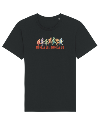 MONKEY SEE, MONKEY DO (rautatea / bunatatea se imita)  - maimute kicking a* Black
