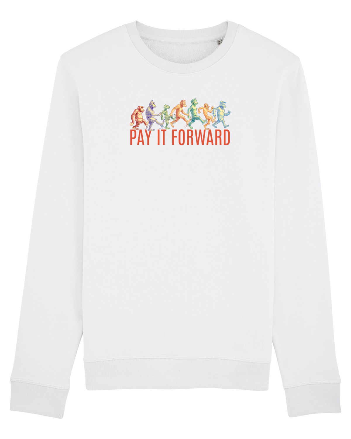 Bluză mânecă lungă Unisex Rise White