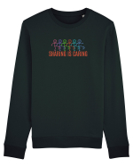 SHARING IS CARING - omuleti kicking a** Bluză mânecă lungă Unisex Rise