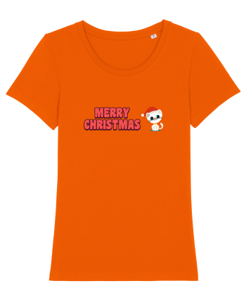 Merry Christmas  Bright Orange