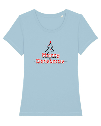 Merry Christmas  Sky Blue