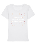Traditie, turtă dulce imbratisari  Tricou mânecă scurtă guler larg fitted Damă Expresser