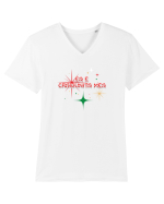 EA e Crăciunița mea  Tricou mânecă scurtă guler V Bărbat Presenter