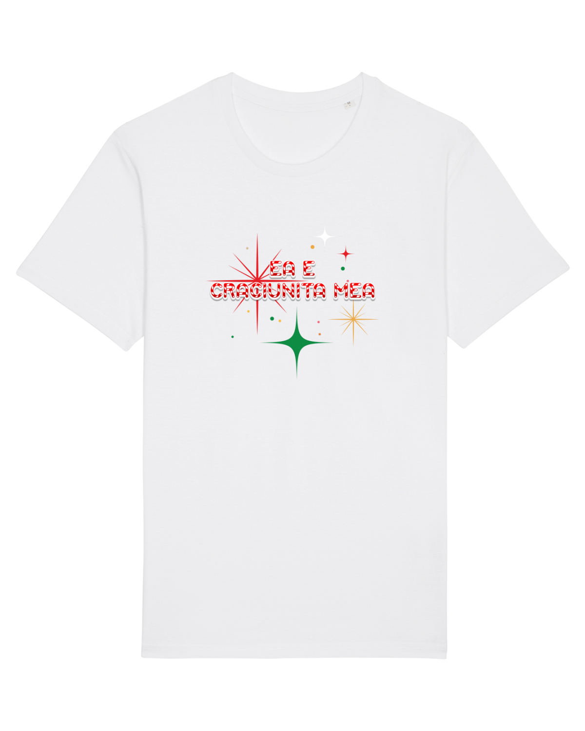 Tricou mânecă scurtă Unisex Rocker White