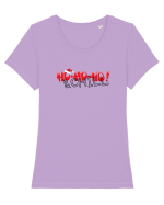 HO-HO-HO & CHILL  Tricou mânecă scurtă guler larg fitted Damă Expresser