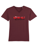 HO-HO-HO & CHILL  Tricou mânecă scurtă guler V Bărbat Presenter