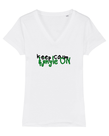 Keep calm&jingle on White