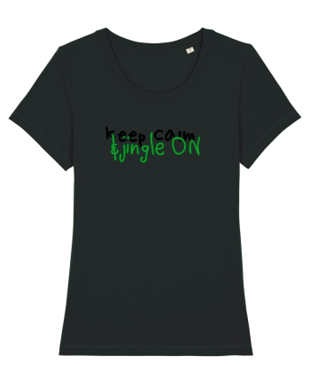 Keep calm&jingle on Black