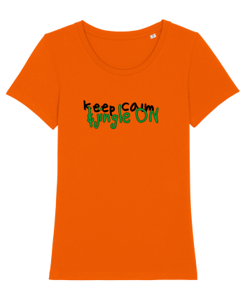 Keep calm&jingle on Bright Orange