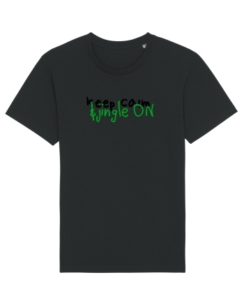 Keep calm&jingle on Black