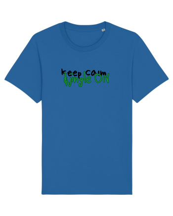 Keep calm&jingle on Royal Blue