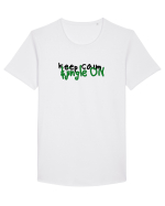 Keep calm&jingle on Tricou mânecă scurtă guler larg Bărbat Skater