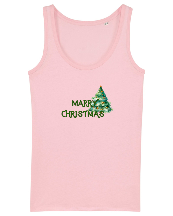 Merry Christmas  Cotton Pink