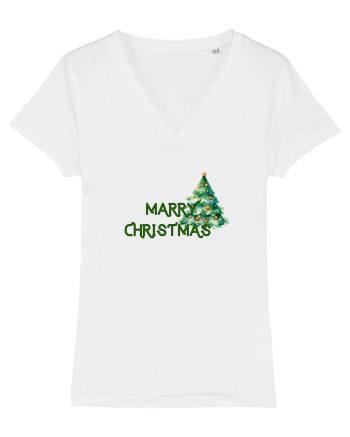 Merry Christmas  White