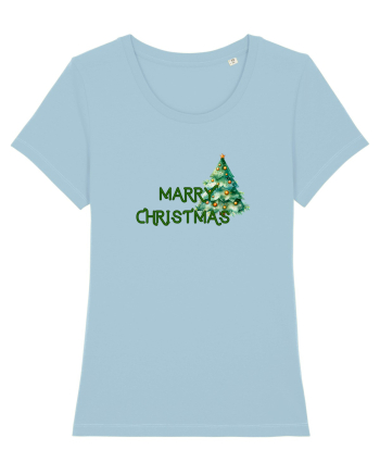 Merry Christmas  Sky Blue