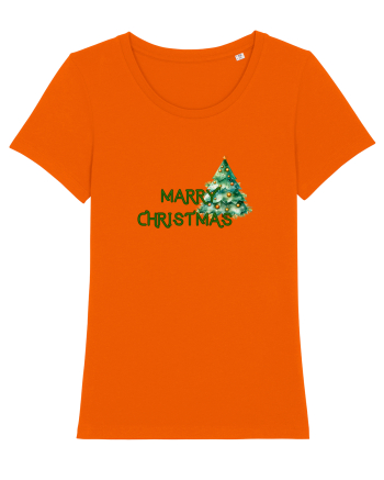 Merry Christmas  Bright Orange