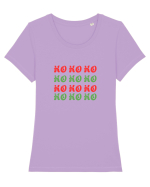 HO-HO-HO  Tricou mânecă scurtă guler larg fitted Damă Expresser