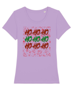 HO-HO-HO  Tricou mânecă scurtă guler larg fitted Damă Expresser
