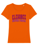 Elegante never fades  Tricou mânecă scurtă guler larg fitted Damă Expresser