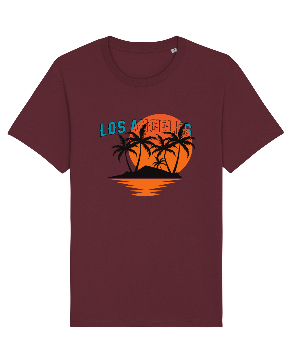 Tricou mânecă scurtă Unisex Rocker Burgundy