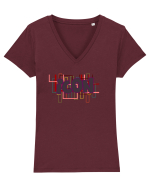 Icon  Tricou mânecă scurtă guler V Damă Evoker