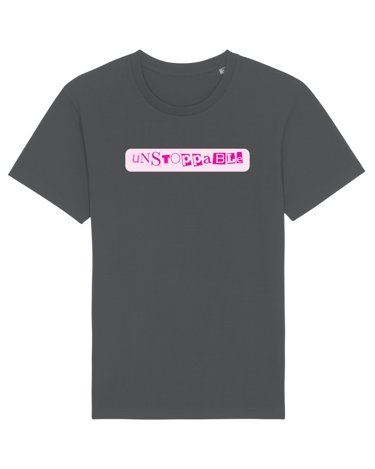 Tricou mânecă scurtă Unisex Rocker Anthracite
