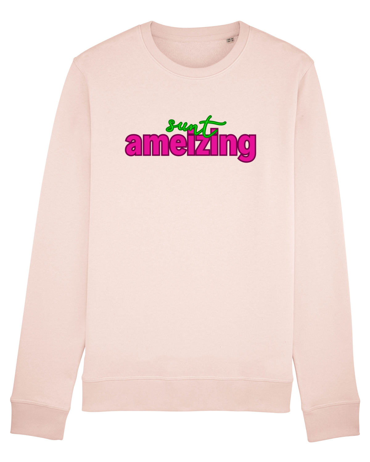 Bluză mânecă lungă Unisex Rise Candy Pink