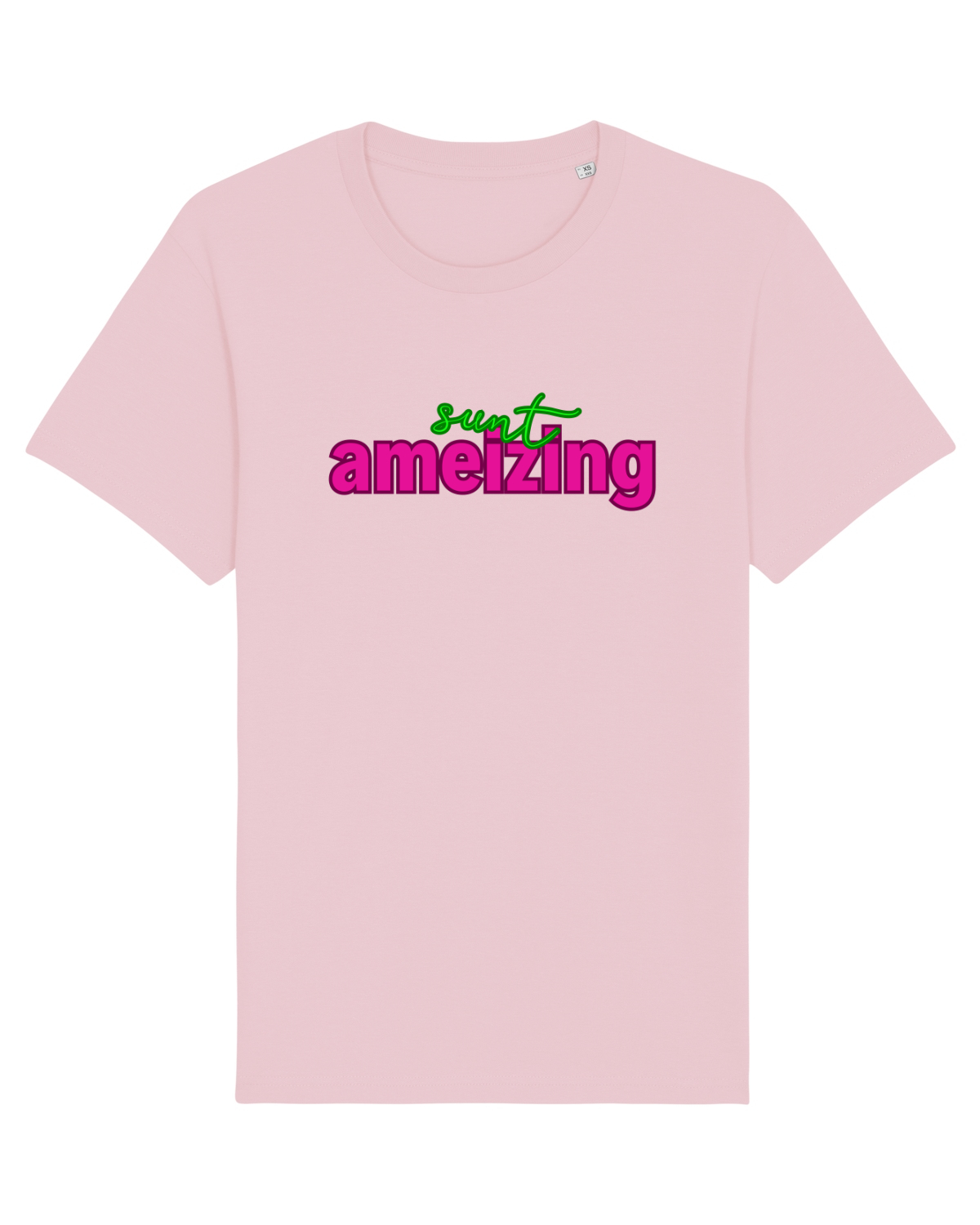 Tricou mânecă scurtă Unisex Rocker Cotton Pink