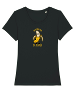 MA BUCUR CA TE VAD!  - BANANA BUCUROASA Tricou mânecă scurtă guler larg fitted Damă Expresser