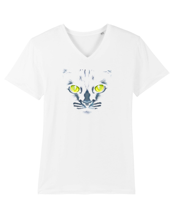 PISICA OCHI VERZI White