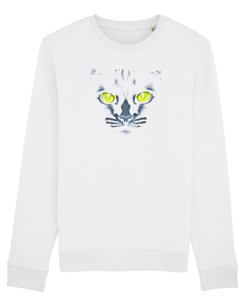 PISICA OCHI VERZI White