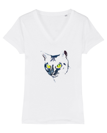 PISICA OCHI VERZI 2 White