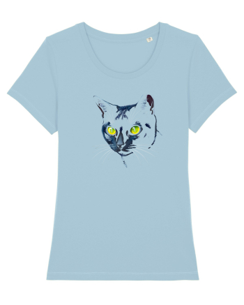 PISICA OCHI VERZI 2 Sky Blue