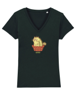 CATCUS - PISICA CACTUS Tricou mânecă scurtă guler V Damă Evoker