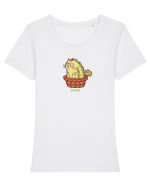CATCUS - PISICA CACTUS Tricou mânecă scurtă guler larg fitted Damă Expresser