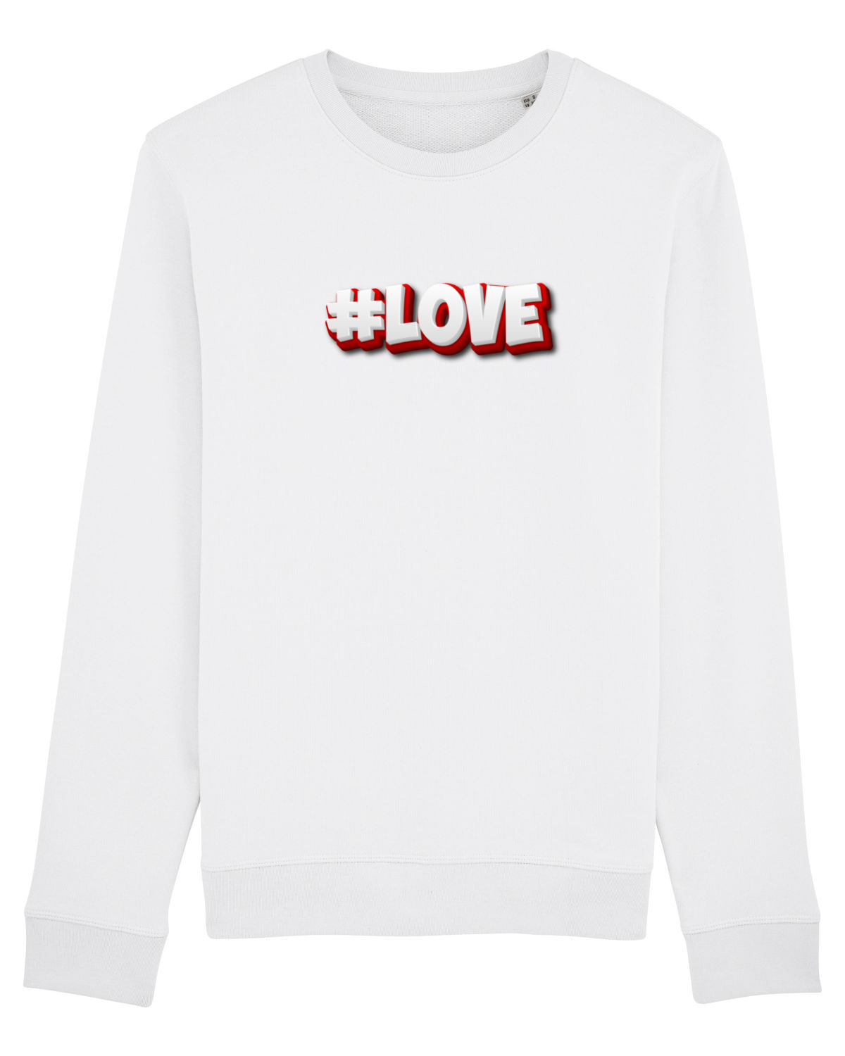 Bluză mânecă lungă Unisex Rise White