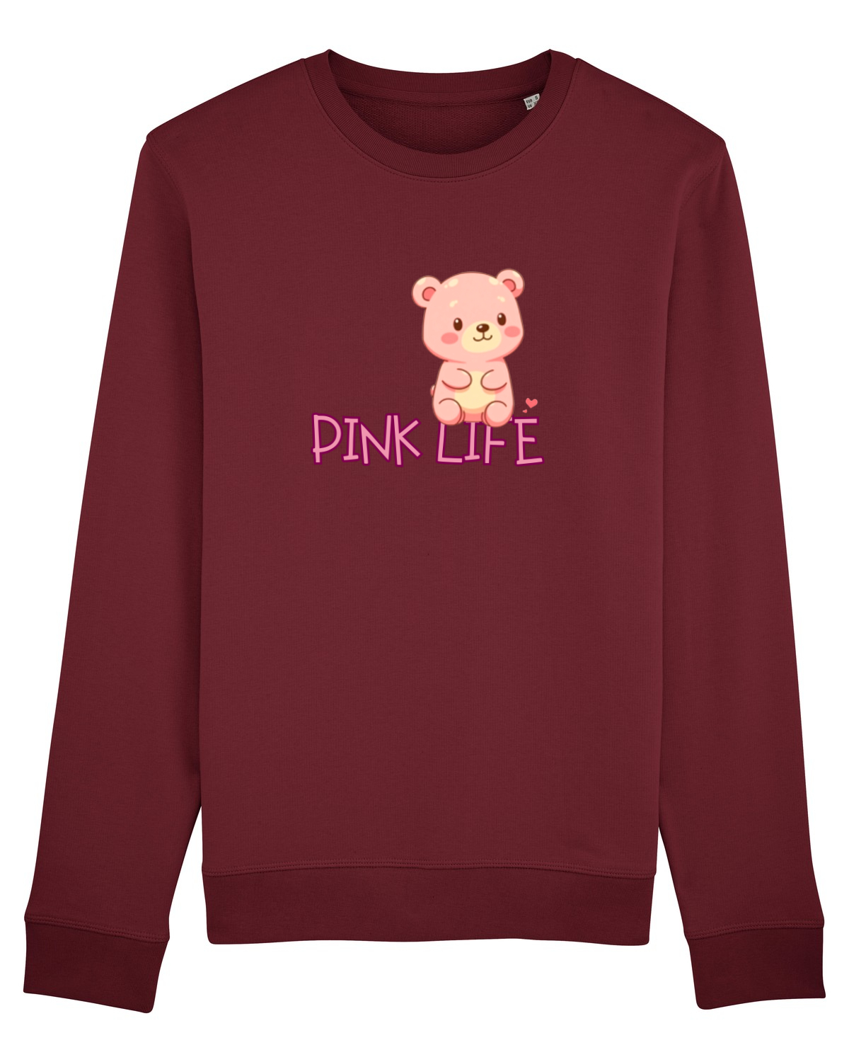 Bluză mânecă lungă Unisex Rise Burgundy